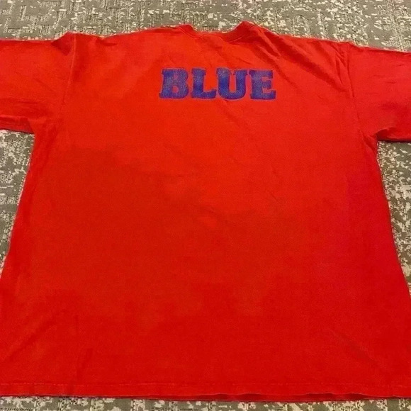 Kansas Jayhawks Nike Crimson&Blue Short Sleeve T Shirt size XXL color Red Flaws - Picture 4 of 7